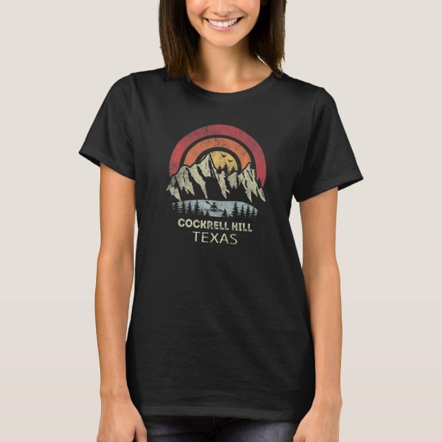 Cockrell Hill Texas Mountain Sunset Sunrise Kayaki T-Shirt (Vorderseite)