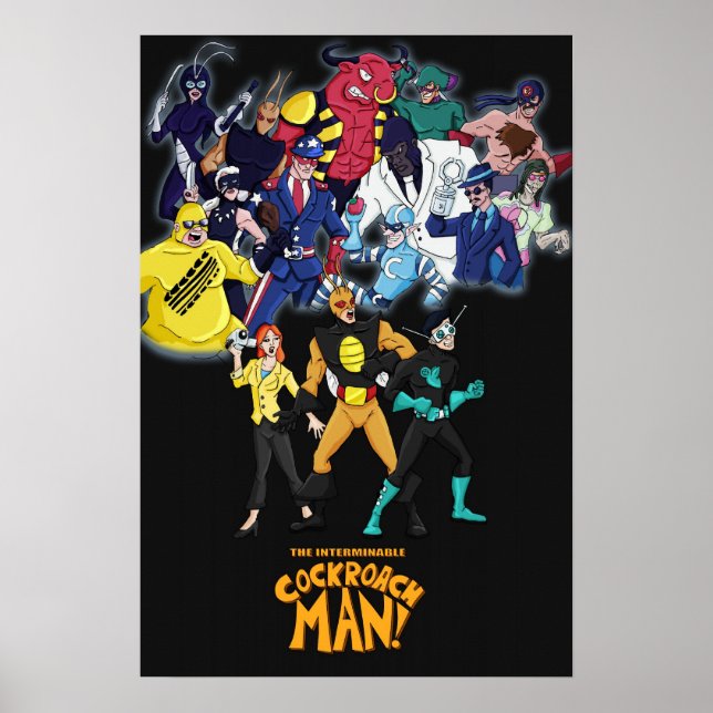 Cockroach Man Villains Poster (Vorne)
