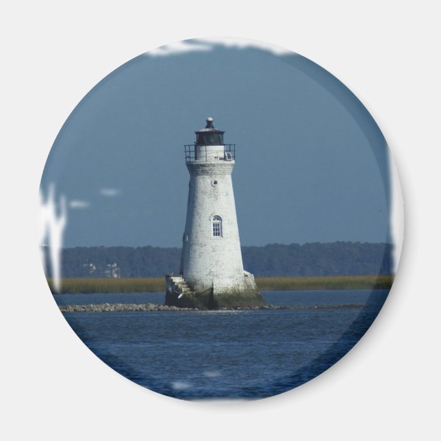 Cockspur Island Leuchtturm Magnet (Vorne)