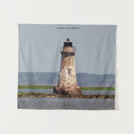 Cockspur Island Lighthouse Tapisserie Wandteppich