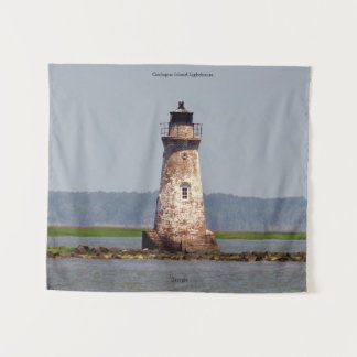 Cockspur Island Lighthouse Tapisserie Wandteppich