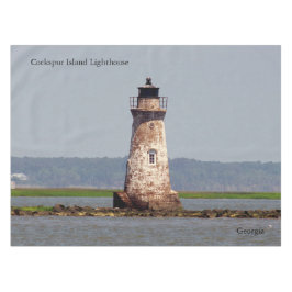 Cockspur Island Lighthouse-Tischdecke Tischdecke