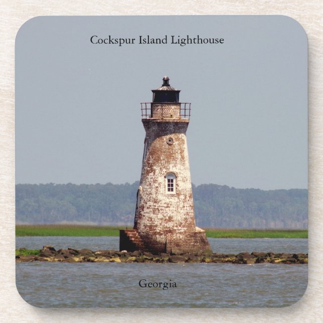 Cockspur Island Lighthouse Untersetzer (Vorderseite)