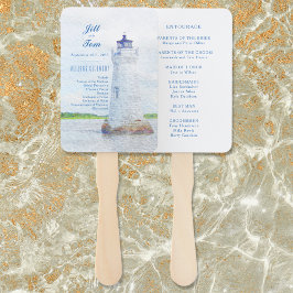 Cockspur Lighthouse Hochzeitsprogramm für Wasserfa Fächer