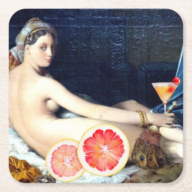 Cocktail al la Grande Rechteckiger Pappuntersetzer (Vorderseite)