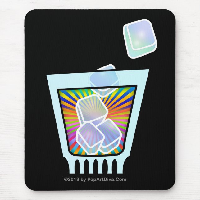 COCKTAIL - ALTE SCHMECKUNG - ROCKGLAS MOUSEPAD (Vorne)