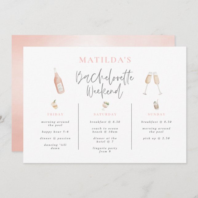 Cocktail am Strand (Vorne/Hinten)