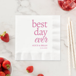 Cocktail an der Hochzeitsempfehlung Napkins Serviette