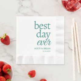 Cocktail an der Hochzeitsempfehlung Napkins Serviette