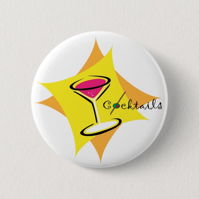 Cocktail-Anstecknadel Button (Vorderseite)