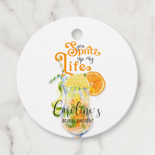 Cocktail Aperol Spritz Italienisches Brautparty Geschenkanhänger