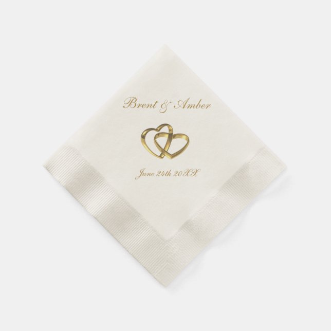 Cocktail auf Hochzeit Serviette (Ecke)