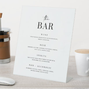 Cocktail-Bar-Hochzeitssymbol für Pedestingetränke Sockelschild
