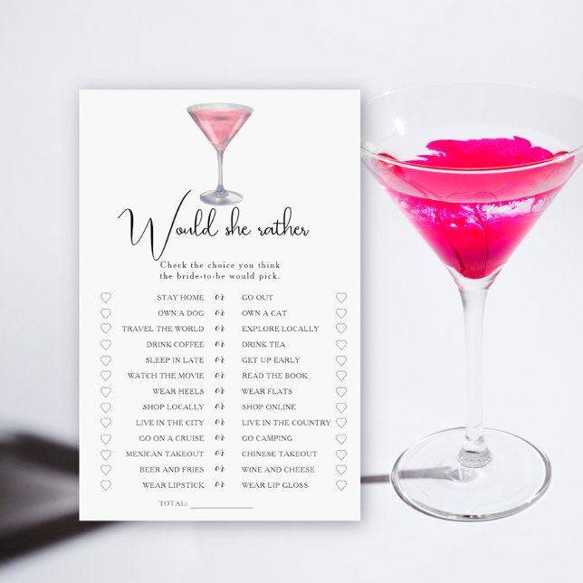 Cocktail Brautparty Würde sie lieber (Von Creator hochgeladen)