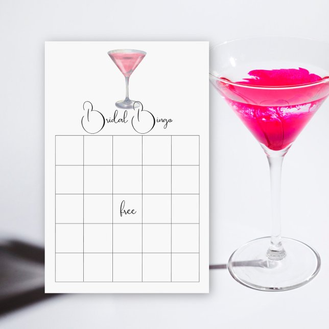 Cocktail Bridal shower bingo game (Von Creator hochgeladen)