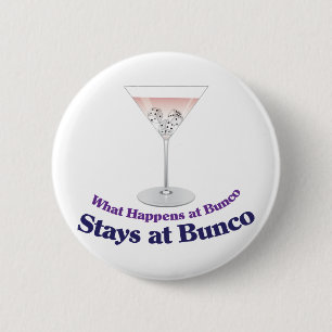 Cocktail Bunco Martini Button