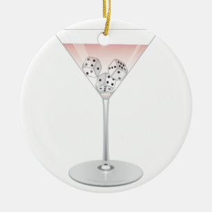 Cocktail Bunco Martini Keramik Ornament