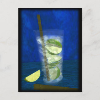 Cocktail: Caipirinha Postkarte