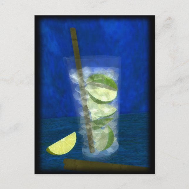 Cocktail: Caipirinha Postkarte (Vorderseite)