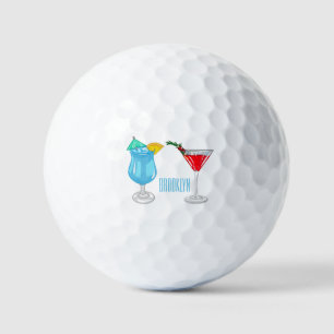 Cocktail-Cartoon Golfball