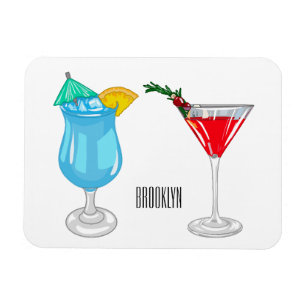 Cocktail-Cartoon Magnet