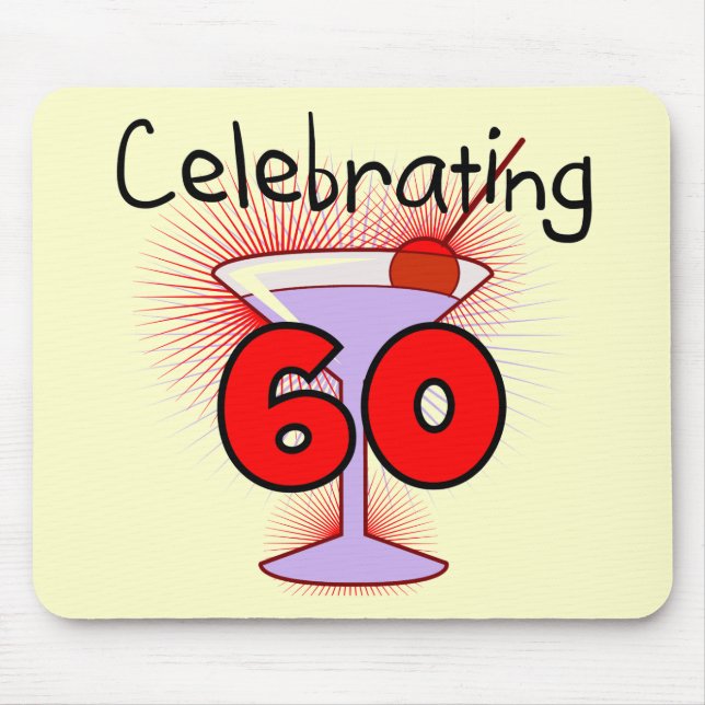 Cocktail, das 60 T-Shirts und Geschenke feiert Mousepad (Vorne)