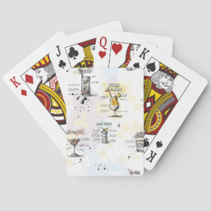 Cocktail Drink Rezept Design Spielkarten
