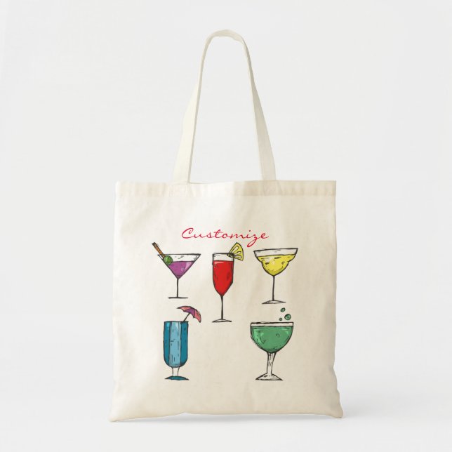 Cocktail Drink Sortiment Thunder_Cove Tragetasche (Vorne)