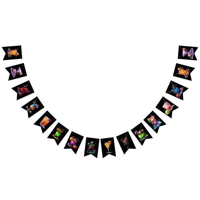 Cocktail Drinks Halloween-Party Banner (Alle)