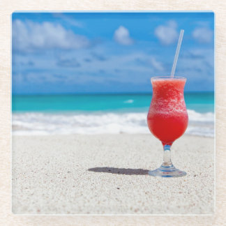 Cocktail durch das Meer Glasuntersetzer