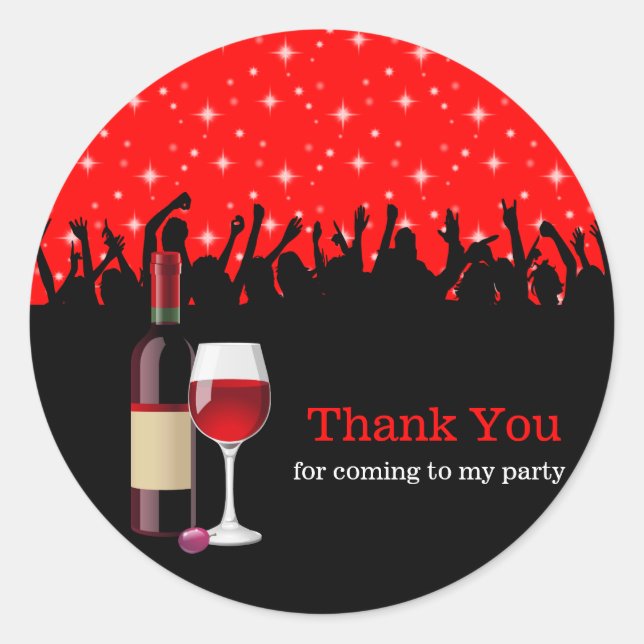 Cocktail * Farbe wählen Runder Aufkleber (Vorderseite)