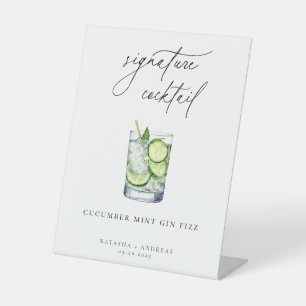 Cocktail für zeitgenössische Signaturen Sockelschild