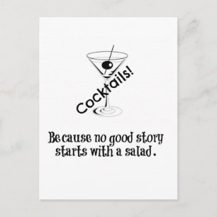 Cocktail-Geschichte Postkarte