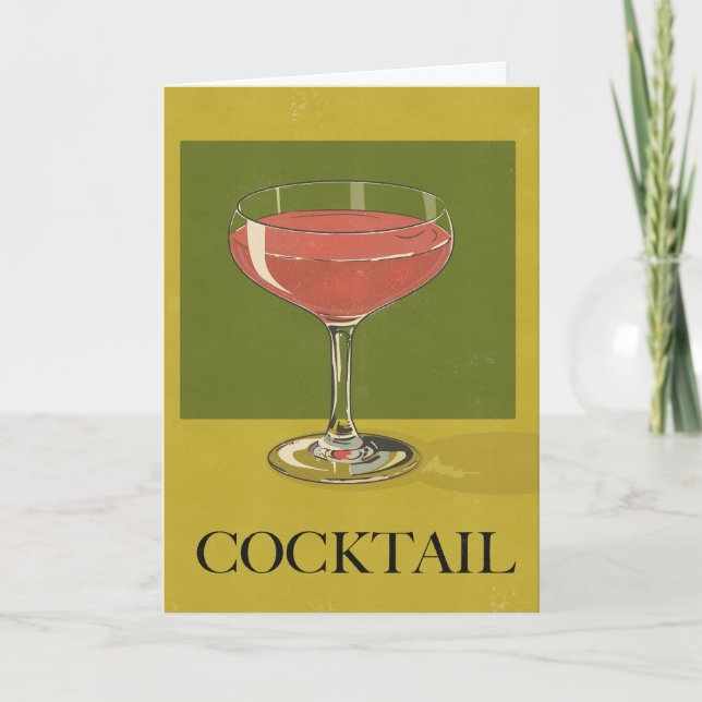 Cocktail-Getränk Karte (Vorderseite)