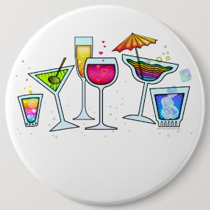 COCKTAIL-GLAS-KNOPF BUTTON