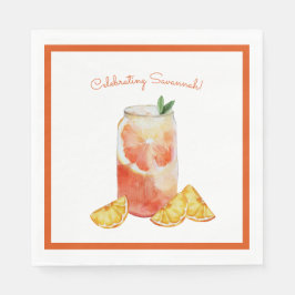 Cocktail Glass Brautparty Geburtstagspapier Napkin Serviette