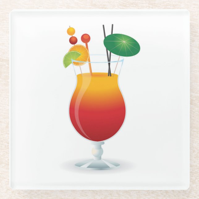 COCKTAIL GLASS GLASUNTERSETZER (Vorderseite)