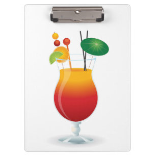 COCKTAIL GLASS KLEMMBRETT
