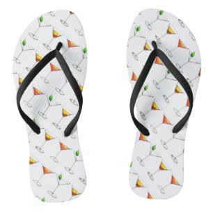 Cocktail Glass Mixed Drink Martini Cosmo Manhattan Flip Flops