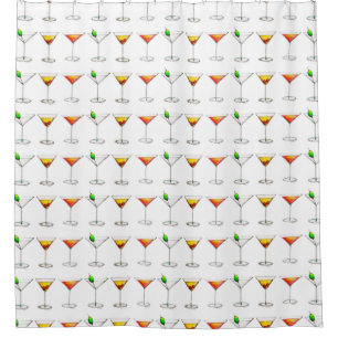 Cocktail Glass Mixed Drink Martini Kosmopolit Duschvorhang
