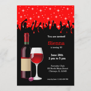 Cocktail * Hintergrundfarbe wählen Einladung