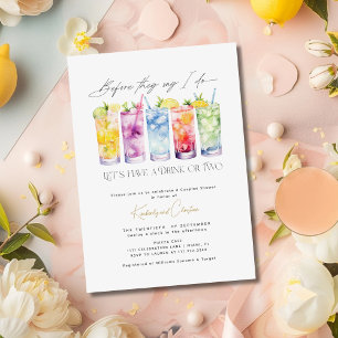 Cocktail-Hochzeitsdusche Elegante Partnertaufe Einladung