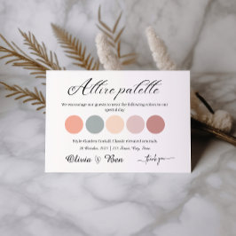 Cocktail Hochzeitskleid Beilage Begleitkarte