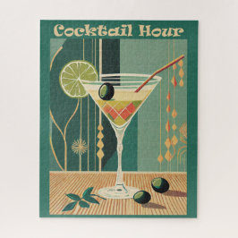 Cocktail Hour Mitte Jahrhundert Design Puzzle