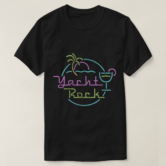 Cocktail Hour Yacht Rock T-Shirt (Design vorne)
