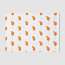 Cocktail Illustration, Aperol Spritz Seidenpapier
