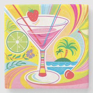 Cocktail-Insel Steinuntersetzer