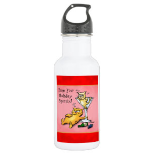 Cocktail Kittens Holiday Spirituosen Cartoon Trinkflasche