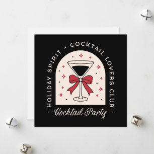 Cocktail-Liebhaber Party lustigen Urlaubssgeist Sc Feiertagskarte