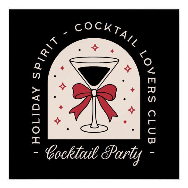 Cocktail-Liebhaber Party-Spaß-Geist Poster (Vorderseite)